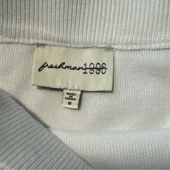 NWT White Skirt with Navy Stripes size m - Picture 2 of 3